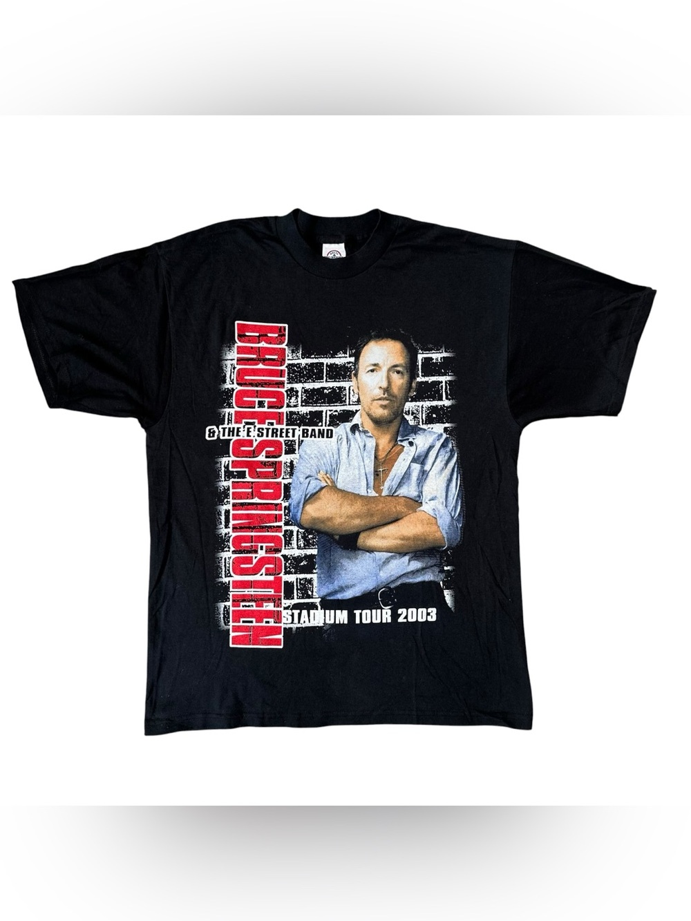 Vintage 2003 Bruce Springsteen & E Street Band Black Short Sleeve Tour Tee Large